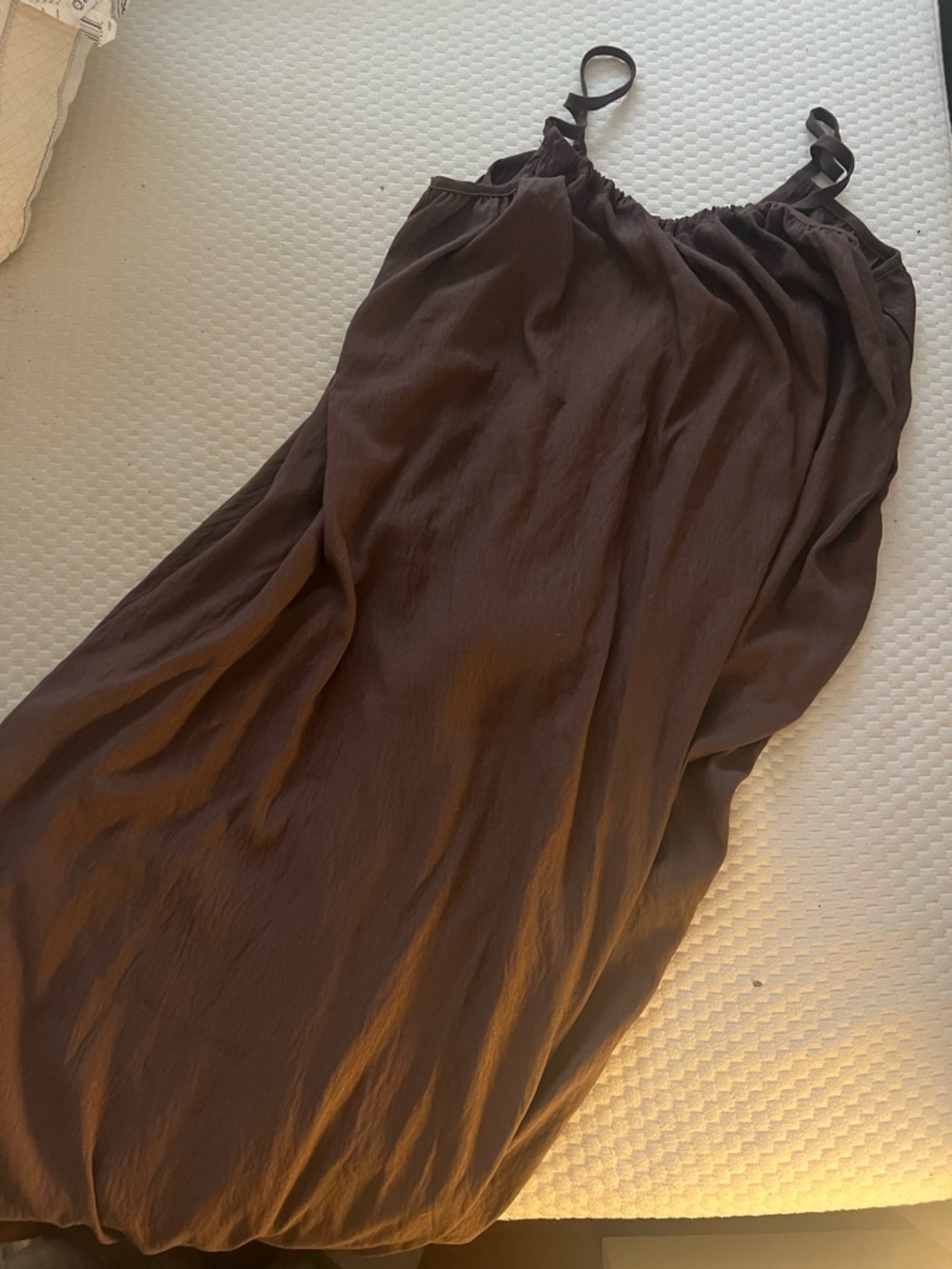 SHEIN Brown Backless Maxi Dress